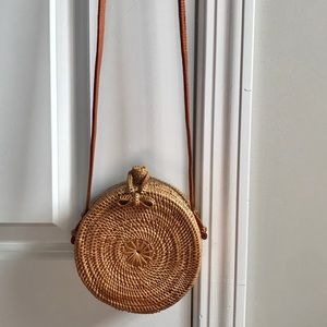 Vintage Round Rattan Small Bohemian Shoulder bag